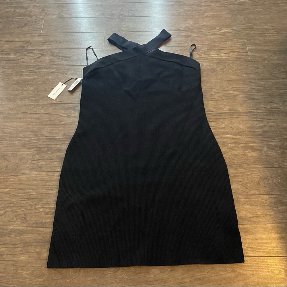 Babaton Sculpt Knit Criss Cross Dress